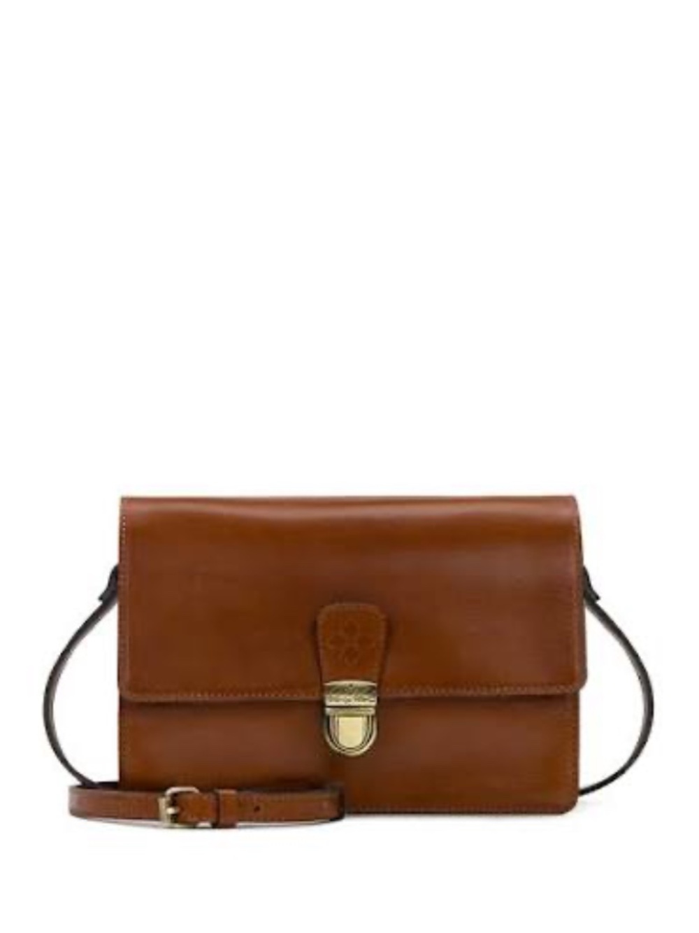 Patricia Nash Vintage  Lanza Crossbody Organizer Heritage Leather | Tan